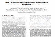 100ݿԴݼܹ֮58Hive - A Warehousing Solution Over a Map-Red...