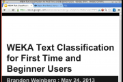 Weka数据挖掘任务的机器学习算法的集合——入门视频